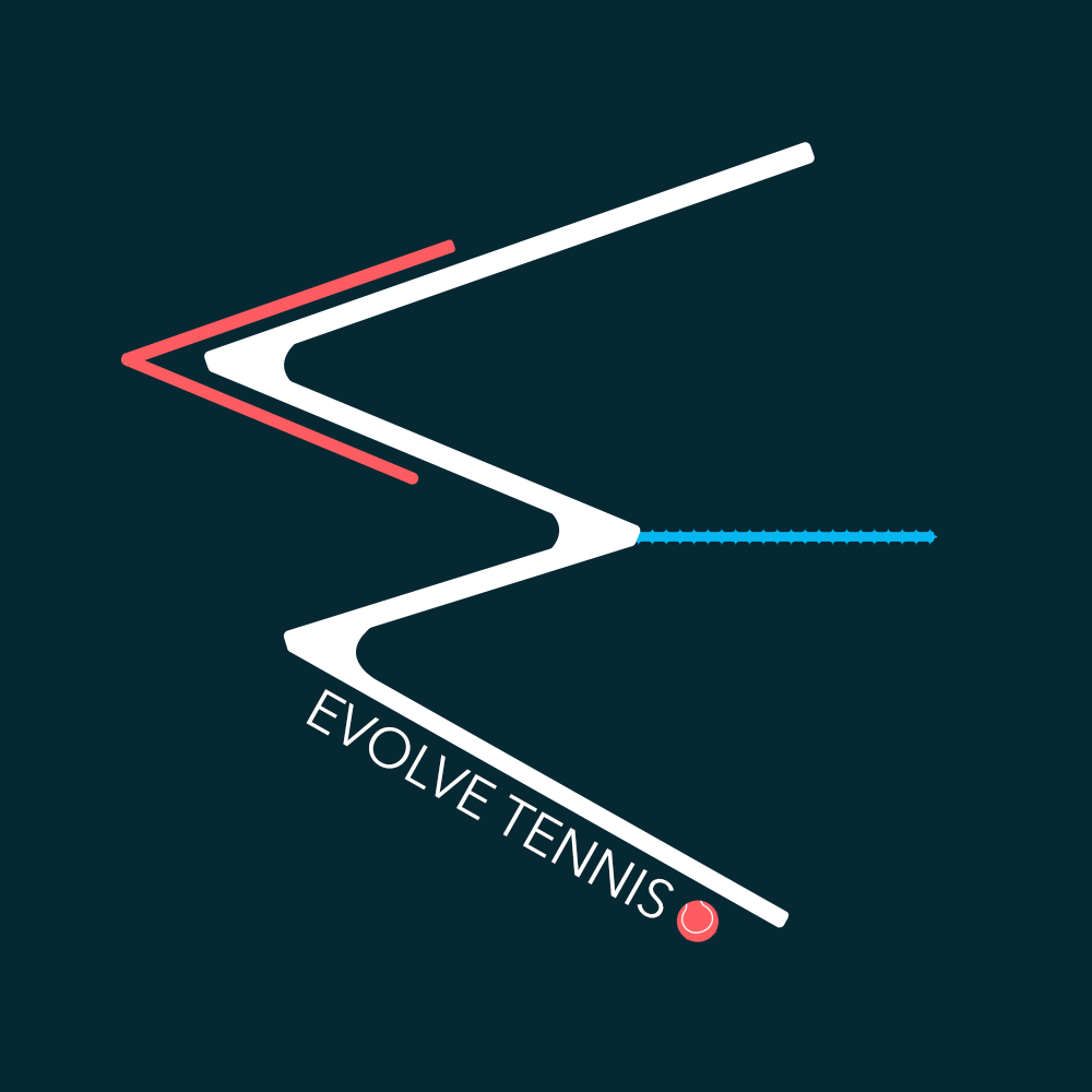 Evolve tennis logo for science based coaching
